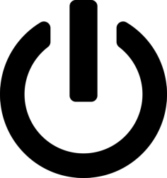 Power Button Sign Stencil Svg Vector, Free Vectors File
